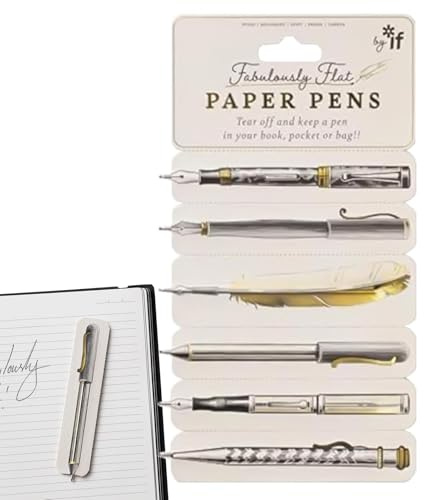 Fabelhaft Flache Papierstifte, Flaches Lesezeichen Papierstift, Lesezeichen Flacher Stift Doppelseitig | Erwachsene Schülern Scrapbooking Marking Taschengröße Bleistift