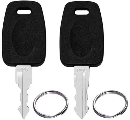 HAMKU 2 Stück Tsa Schlüssel, Tsa007&Tsa002 Schlüssel Multifunktionale Gepäckschlüssel Mit Schlüsselanhänger, Tsa Key Für Tsa 007 002 Kompatibel Mit Gepäck Kofferschloss Passwort Schlösser(Schwarz)