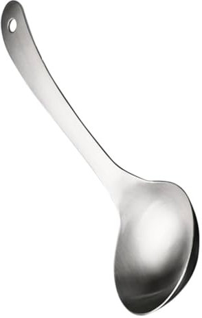 GRIRIW Cuchara Elegante Para Cuchara De Metal Inoxidable Mango Para Servir Sopa y Alimentos