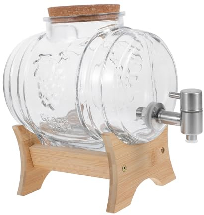 Mipcase Jarra Para Refrigerador Dispensador De Bebidas Con Soporte Grifo Para Cerveza y Limonada Almacenamiento Versátil