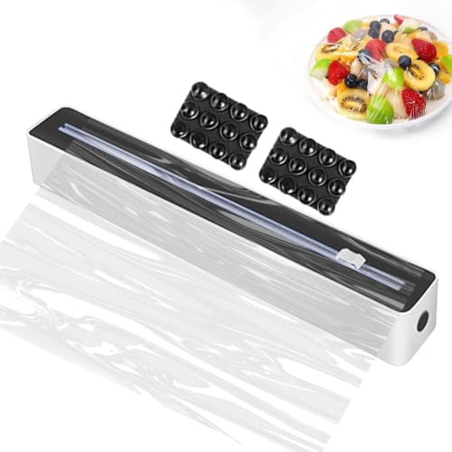 Derouleur Film Alimentaire avec Coupeur, Distributeur Papier Aluminium | Dérouleur De Film, Coupe Papier Alimentaire Pour Film Étirable Papier D'aluminium Pour Organiser La Cuisine