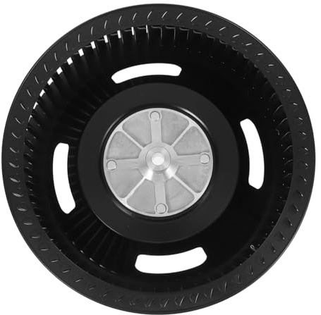 KOMBIUDA Quiet Black Iron Fan Blower Wheel for Stove Vent Hood and Kitchen Exhaust Fan with Silent Operation and Efficient Filtration, Universal Range Hood Replacement Part for Home