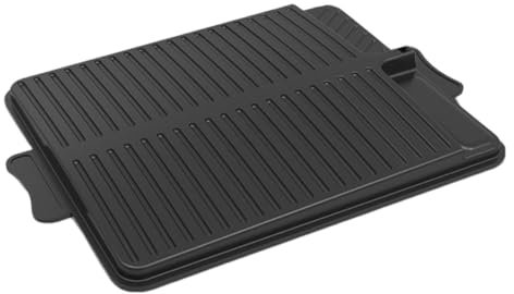 ULTECHNOVO Padella Rettangolare Antiaderente Per Barbecue All'aperto in Acciaio Al Carbonio Rivestimento in Pietra Maifan, Piastra Grill Multifunzione Per Grigliare, Adatta a Picnic e Feste,