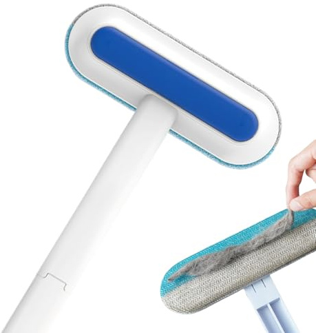 Cat Hair Remover Brush - Static Dog Hair Removal Brush - Reusable Lint Cleaner Carpet Stripping Comb for Rug Home Window Laundry Clothes Upholstery Furniture Couch Living Room Tiles Bedroom