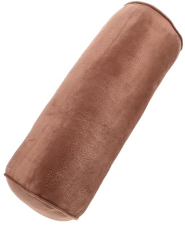ULDIGI Cylinder Support Pillow with Velvet Cover Ergonomic Neck and Waist Cushion for Spine Support Compact Lightweight Foot Therapy and Beauty Care Pillow and Portable