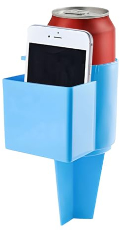 Portavasos para Bebidas de Playa, Color Naranja, Rojo, Azul, contenedor fiable para Vacaciones con Posavasos, Soporte portátil para Bebidas para conciertos al Aire Libre, Festivales, Fiestas