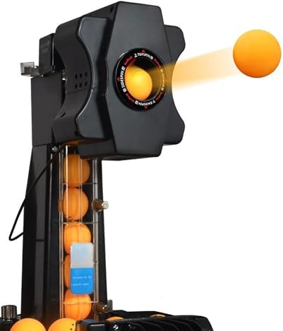 Bordtennisrobot – automatisk bolllauncher med träningsåtervinningsnät och 100 ping-pongbollar för smart träning