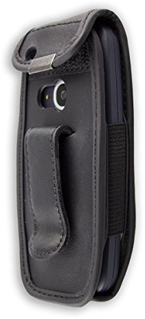 caseroxx Ledertasche mit Gürtelclip für Nokia 3310 2G (2017) in schwarz – robuste Handy-Tasche mit Sichtfenster & Gürtelclip aus Echtleder, ideal für Beruf, Freizeit, Outdoor & sicheren Transport