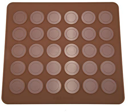 med 30 hål Makarons silikonform rund bakplåt för Office for Candy