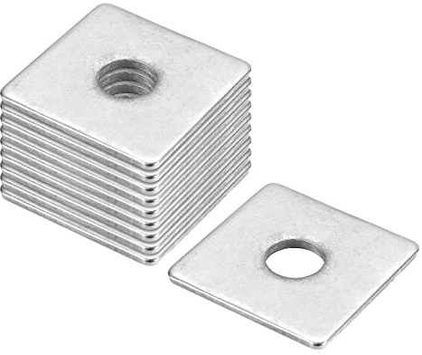 QUARKZMAN 10 Stück Vierkantscheiben M12x40x40x2mm 304 Edelstahl Quadrat Unterlegscheibe Flach Pad Abstandshalter Dichtung für Hardware Verschluss