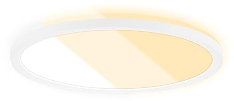 BRILONER – LED Deckenlampe für Wohnzimmer, Deckenleuchte flach, Lampe, Wohnzimmerlampe, LED Panel, Lichtfarbe einstellbar, Backlight, Weiß, Warmweiß
