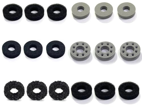 JTKREW BuffeRings Silicona Anillos de Precisión Aim Asistencia Joystick Amortiguador para ps5 para ps4 para Xbox Series X/S,Xbox One,Xbox 360,Switch Pro para Steam Deck(Gris & Blanco& Negro)