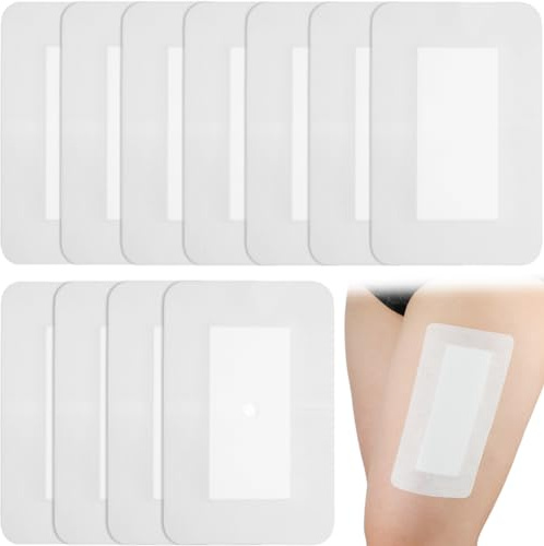Breathable Island Dressing Bordered Gauze 4x6 Adhesive Incision Bandages with Non-Stick Pad for Back Knee Replacement Elbow Abdominal Surgery Wound Care Patches Injury Cuts (Pack of 20)
