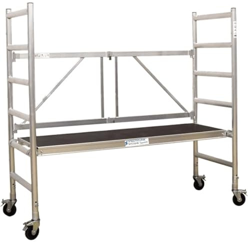Klappgerüst Aluminium - Faltgerüst/Rollgerüst 2,75-8,80m - Fahrgerüst für Handwerk & Industrie - 75er EXPRESS - TÜV DIN EN 1004 - STEIGTECHNIK SYSTEME