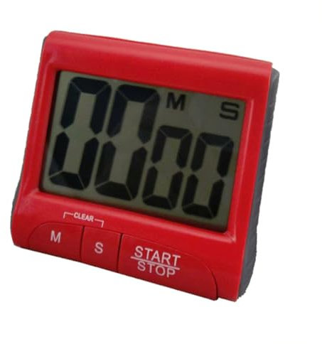 TOPBATHY Digital Kitchen Timer Large Lcd Display Magnetic Back for Easy Mounting and Loud Alarm for Cooking Countdowns for Kitchen Use