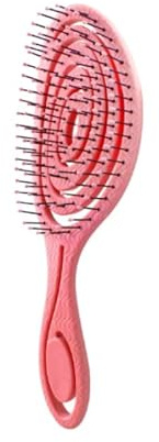 Cepillo de Pelo Antitirones, Desenredante, Antiroturas, Para Pelo Seco y Mojado, Ecologico de Paja de Trigo, Para Todo Tipo de Cabello, Mujeres, Hombres y Niñas (CORAL)