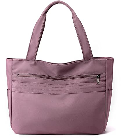JIANLINST Handtasche Damen Schultertasche Groß Shopper Tasche | Elegante, Wasserdichte Nylon, Mit vielen Taschen, für Uni Schule Alltag Arbeit Reise