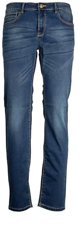 Coveri Jeans 5 tasche in denim blu stone wash, Blu 50