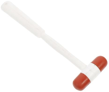 Ciieeo Martillo de Reflejos Médico de Goma, Diseño de Mango Largo y Equilibrio Preciso para Diagnóstico en Clínica y Hospital