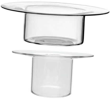 KICHOUSE 2pièces Saladier Verre Bol à Fruits Récipient Alimentaire Ustensile De Cuisine Bol à Glace Saladier De Cuisine à Dessert De De Service à Dessert