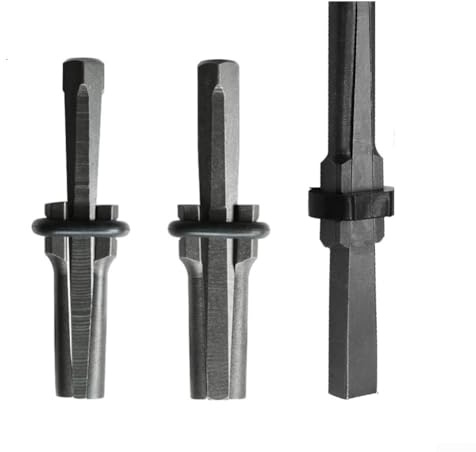 HomeVortex Set di cunei di spaccatura per pietra, granito, marmo, cemento, scalpello in acciaio al cromo vanadio, 16 mm, 18 mm, 23 mm