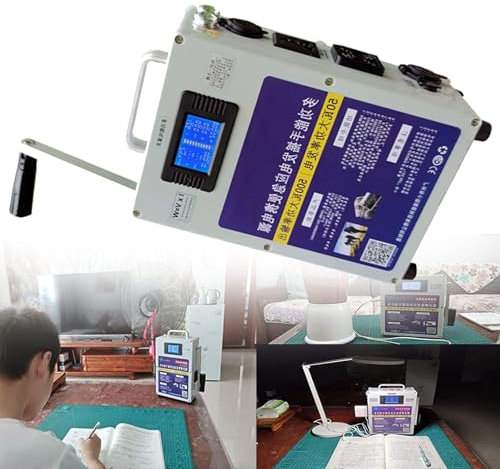 Lbxlhr Generatore A Manovella da 500 W - Caricatore Porta USB AC 220 V Dinamotore Manuale di Emergenza da Viaggio, Alimentazione Portatile per Avventure all'Aria Aperta E Situazioni di Emergenza