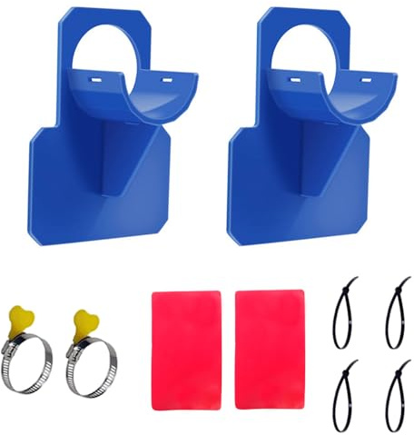 Molyorch 2 Stück Schwimmbad Rohrhalterung, Schlauchhalter Pool, Pool Rohrhalterung, Pool Schlauchhalter, für 38mm Breites Schwimmbadrohr, Schwimmschlauch (Blau)
