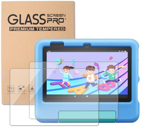 2 Pack Screen Protector for 7/7 Kids Tablet (2022) 7 Inch Ultra-Clear Touch Sensitive Bubble-Free Anti-Scratch Straight Tempered Glass Screen Protector with HD Display
