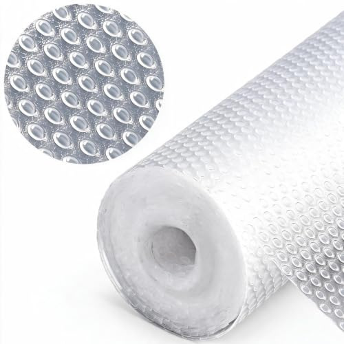 50×600cm Eva Schubladenmatte Transparent – Nichtklebend Anti-Rutsch mit 70 Klebestreifen für Küche, Kühlschrank & Regale