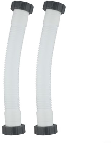 Poolslang för sandfiltersystem, 40 cm (16 tum) – kompatibel med Intex-filterpumpar och softside-pooler (2-pack)