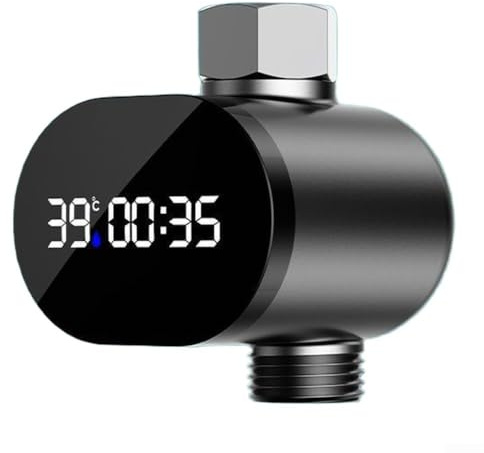 Pantalla LED de ducha con flujo de agua, monitor de temperatura digital con color, temperatura del agua en tiempo real, construcción de acero ABS, para baño seguro del bebé