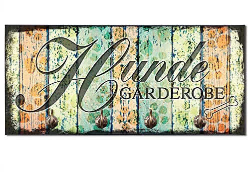 Cadouri Design-Hundegarderobe » Hunde Garderobe « Wandhaken Hund┊Wandgarderobe, Leinenhalter, Hakenleiste