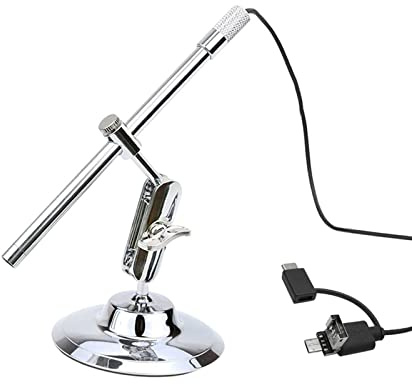 Karlak Microscopio digital USB, microscopio digital portátil USB, lupa de inspección IP67, cámara impermeable incorporada, 8 luces LED con sensor CMOS avanzado, aumento 10X-200X para Android Smartpho