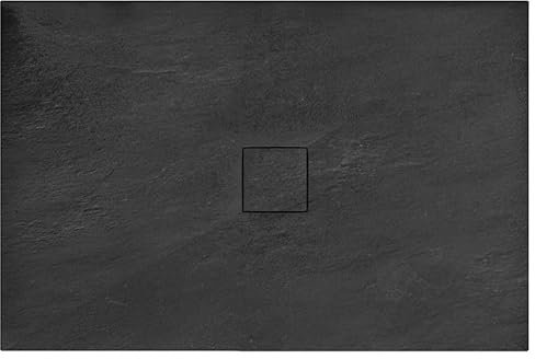 Piatto doccia Rea Stone 90 x 120 cm Piatto doccia antiscivolo per bagno (nero)