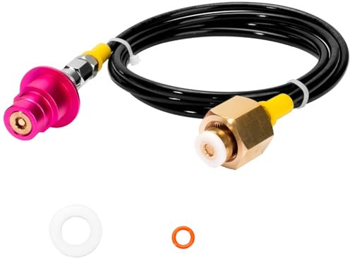 Soda Machine CO2 Refill Adapter with 60inch Quick Connector Hose