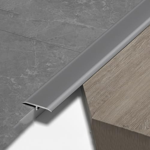 YAVYAV Metall-Bodenübergangsstreifen, 2,7 M Lange Fußböden Abdeckleisten, Laminat Ausgleichsprofil, Passhöhe Weniger Als 2 cm (Color : 02)