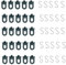 Gewächshausclips, 25x Gewächshausklammern und 25x Haken, Pflanzenhalter Aufhängevorrichtungen für Gewächshaus, Stabile Pflanzenhalter Gewächshaus Clips, Perfekte Ösen Rankhilfe Clips Kunststoff