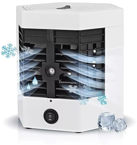 Mini Aire Acondicionado Climatizado Portátil Klack Arctic Air Ultra con dos recipientes para hielo de regalo