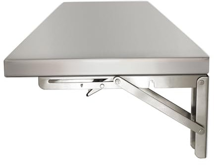Wandklapptisch,Wand Wandtisch Klappbar,Wandtisch Klappbar,Robuster Klapptisch Mit Klapptisch,Platzsparender Klapptisch Zur Wandmontage,Hergestellt Aus Edelstahl 304,klapptisch Wand Wandtisch Klappbar(