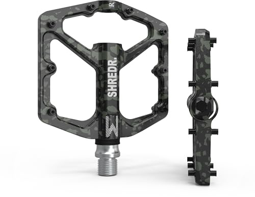 SHREDR. Ryzr Flat Pedale für MTB | Superleichte Flatpedals fürs Mountainbike | CNC Aluminium | 16 Pins | Special Edition Colors