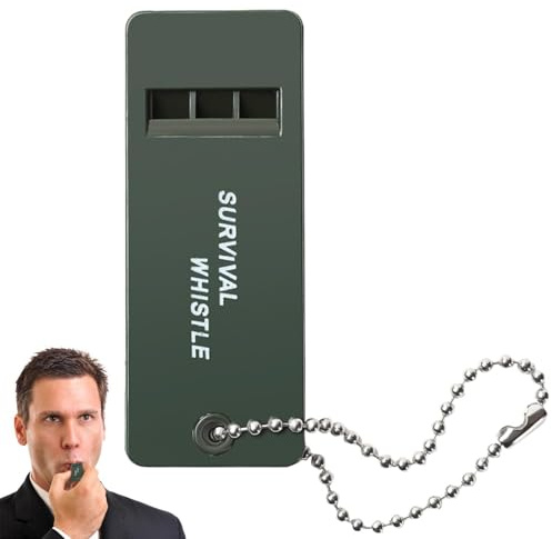 Derwrtup Sifflet d'extérieur pour Chien avec Cordon, tri-Bande, tonalité élevée, Haute fréquence, sifflet pour Camping, Chasse, Promenade de Chien