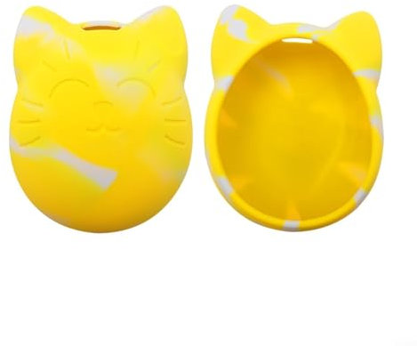 Sumsoctober Custodia in silicone, comoda soluzione di trasporto per dispositivi Tamagotchi (giallo)