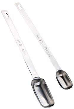 Cabilock 2piezas Cuchara Medidora De Acero Inoxidable Medidas Para Té Café y Cocina Para Mezclar Ingredientes y Preparar Bebidas