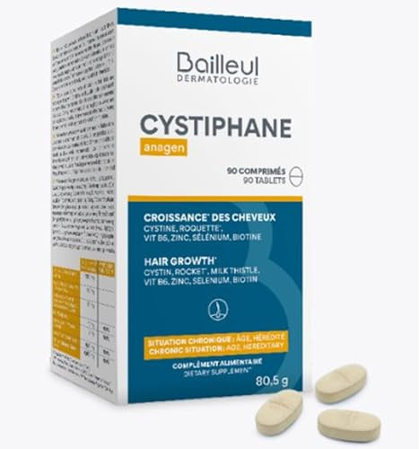 Cystiphane Anagen - Formula Potenziata per situazioni Croniche e di Età e problemi ereditari - Integratore Alimentare per Capelli e Unghie - Per la crescita dei capelli con cistina zinco e selenio