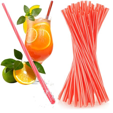 Robin Goods® 50x wiederverwendbare Trinkhalme aus Hartplastik | 22 cm, spülmaschinengeeignet, für Smoothies, Cocktails & Heißgetränke
