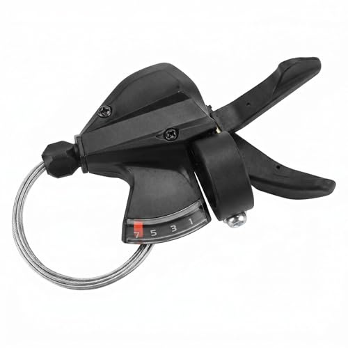 Fredertent SL-M315-7R Bike Shift Lever, Bike Thumb Shifter | 7 Speed Gear Shifter , Bicycle Trigger Shifter Lever with Optical Display for MTB Mountain Hybrid Commuter Kids Bikes