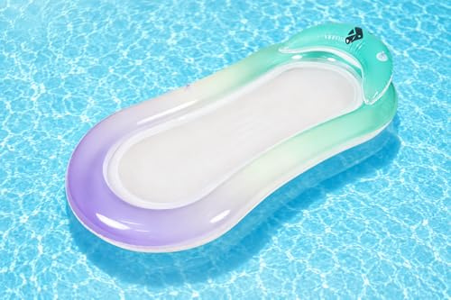 Fratelli Pesce 8494 - Materassino Gonfiabile Amaca da Piscina con Rete Traspirante – Lettino Galleggiante Relax per Mare e Piscina, Design Gradient, 158x86 cm
