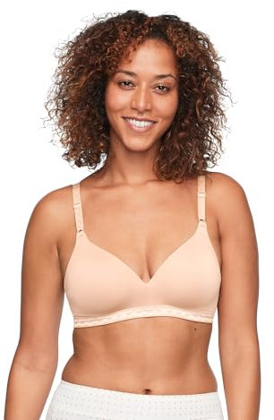 Warner's Women's Blissful Benefits Ultrasoft Wirefree T Shirt Bra, Butterscotch, 36C UK