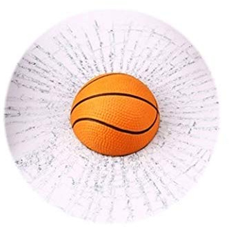 Porfeet Auto Aufkleber, Lustige 3D Tennisball Basketball Fußball Hit Fenster Riss Aufkleber Dekoration Basketball