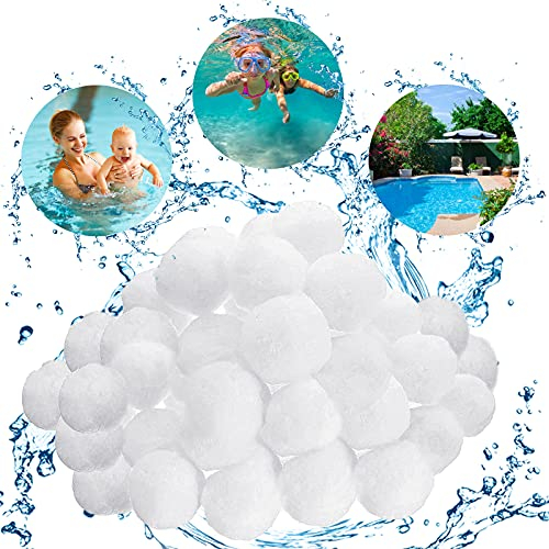 JOYUE Filter Balls, Filtermaterial für Poolpumpe, 700g Filterbälle ersetzen 25 kg Filtersand für sandfilteranlagen, Pool Sandfilter, Pool Filter, Schwimmbad, Filterpumpe, Aquarium Sandfilter